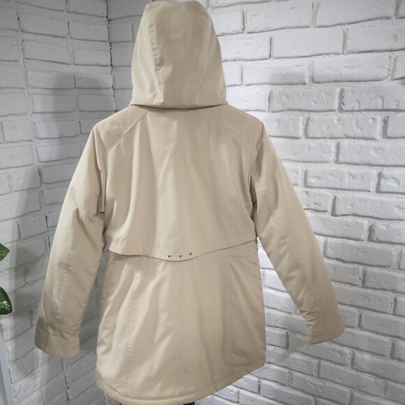 Liz Claiborne Ladies Size Small Straight Fit Beige Winter Coat - Picture 4 of 16